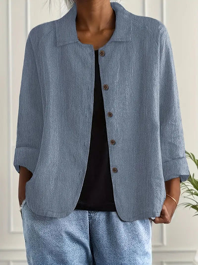 Ingrid™ | Veste Chemise Décontractée en Lin