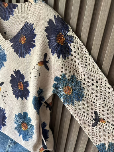 Inès™ | Pull Douceur Florale