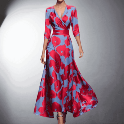 Ella – Elegante Avondjurk met Bloemencharme