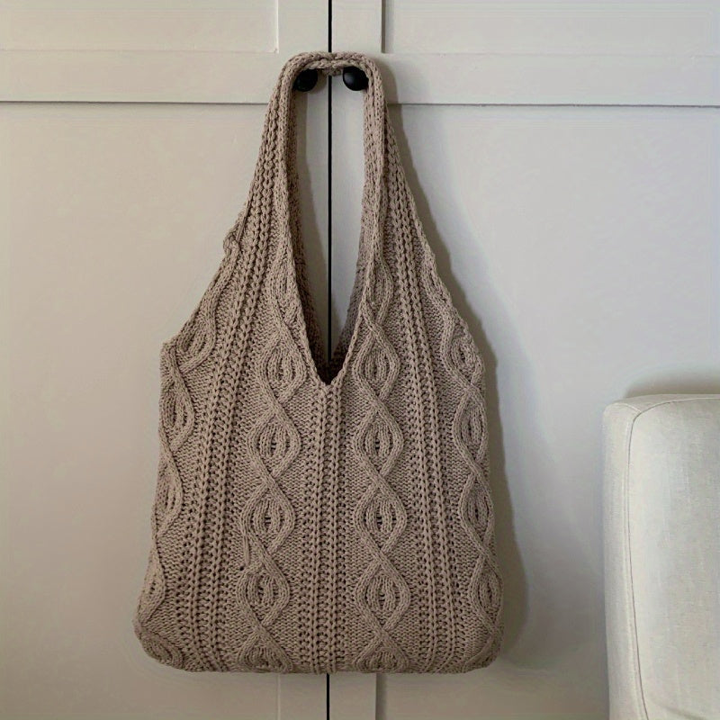 Sac hobo vintage en tricot