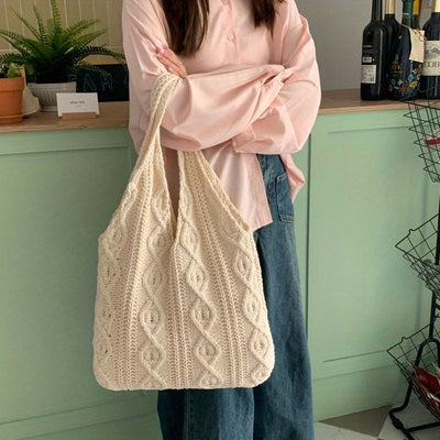 Sac hobo vintage en tricot