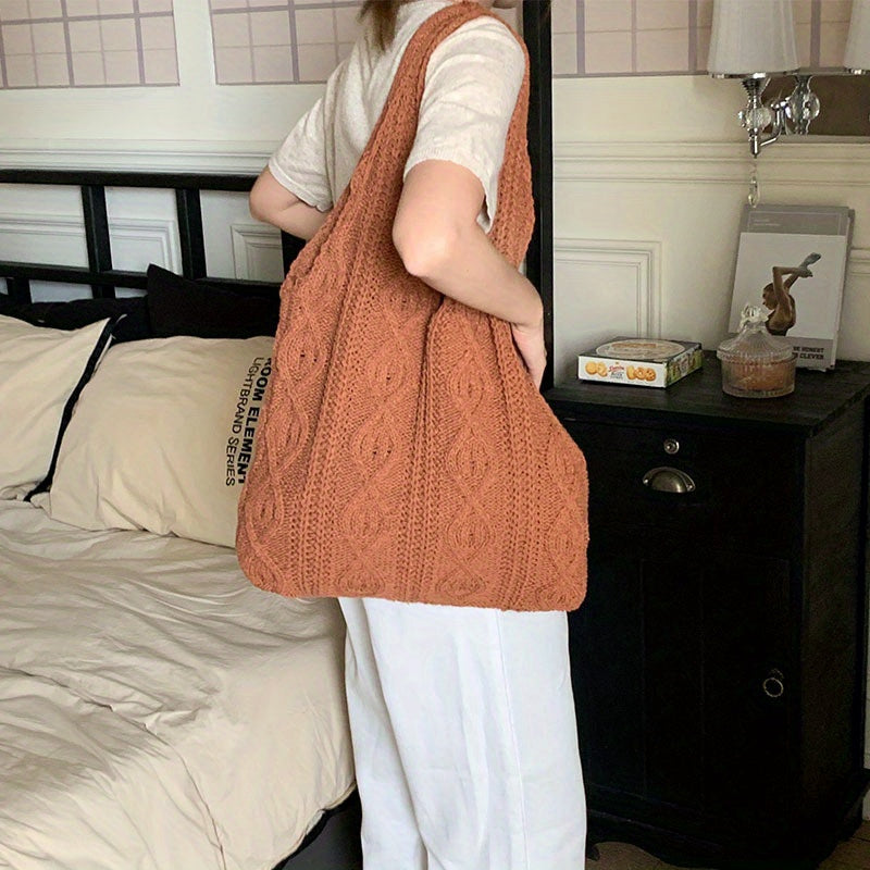 Sac hobo vintage en tricot
