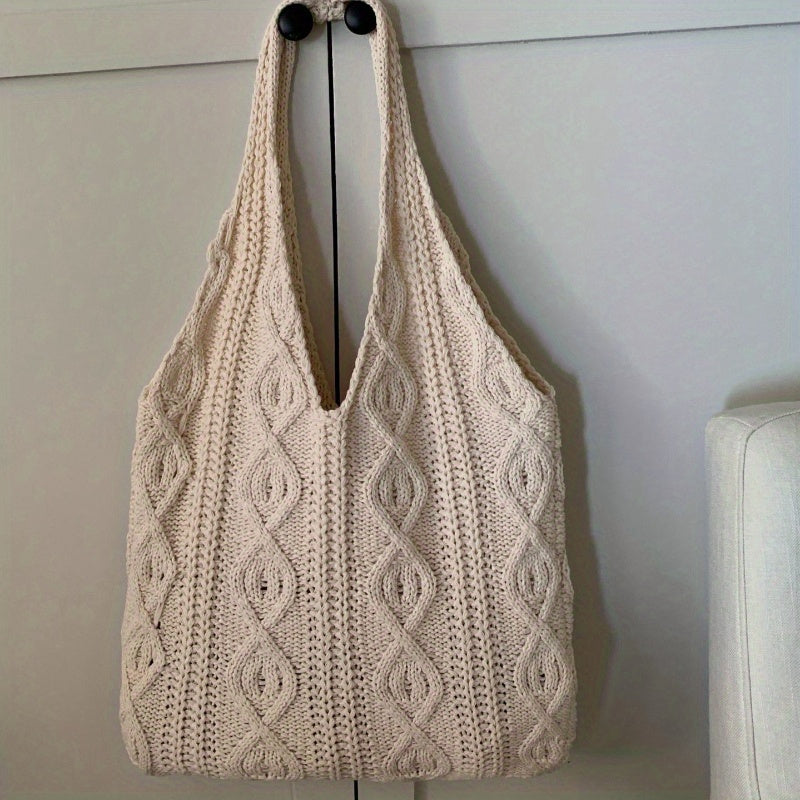 Sac hobo vintage en tricot