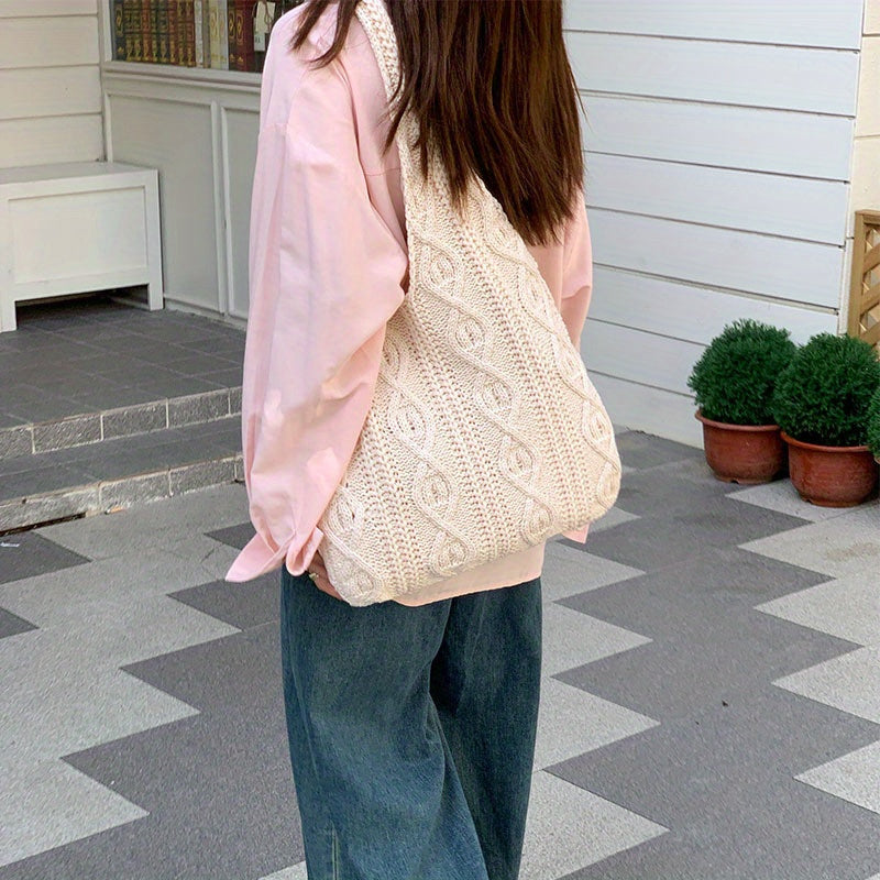 Sac hobo vintage en tricot