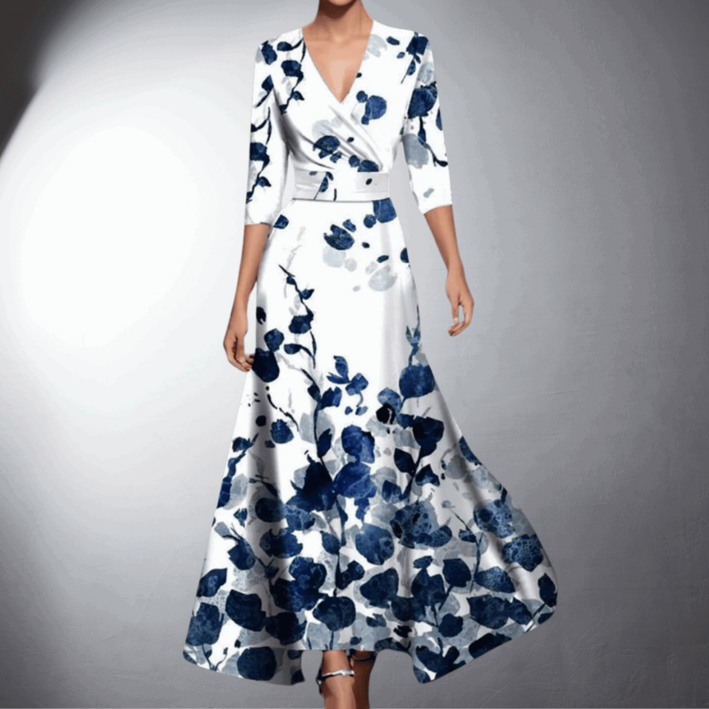 Ella – Elegante Avondjurk met Bloemencharme
