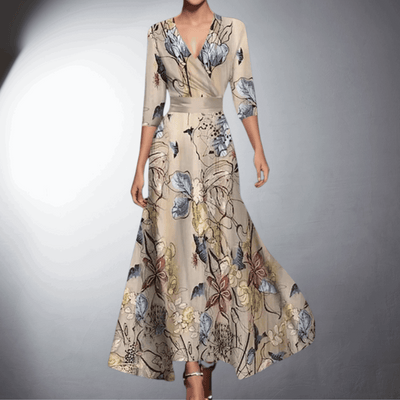 Ella – Elegante Avondjurk met Bloemencharme