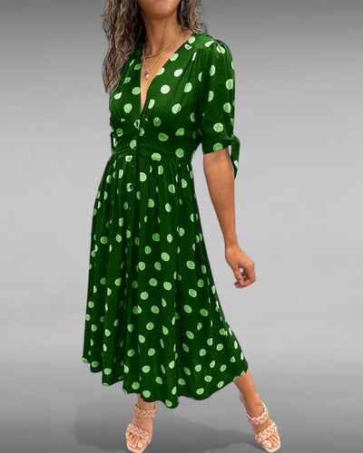 Aurélie | Robe Chic à Pois