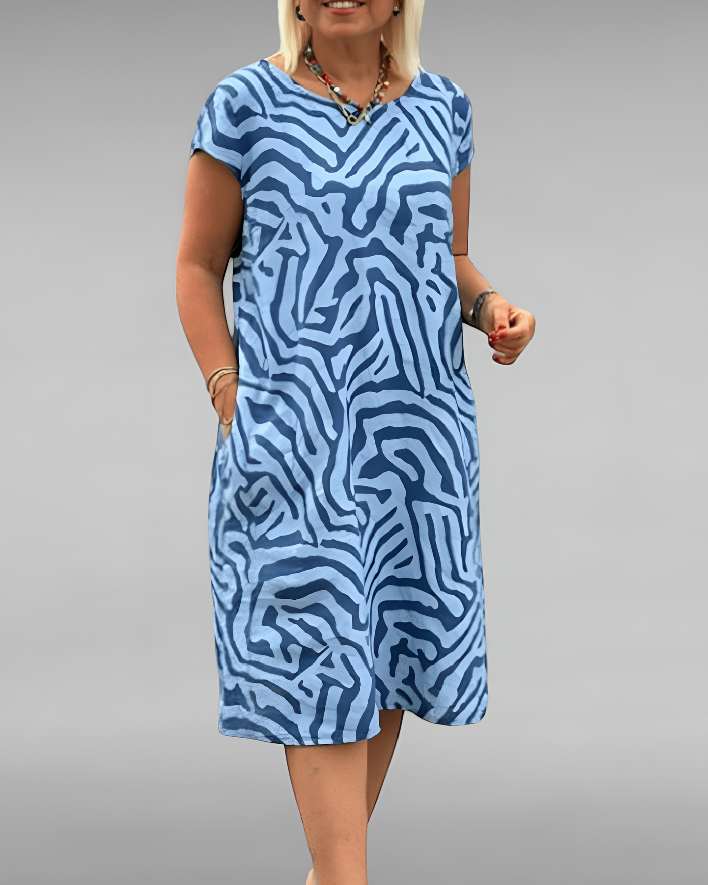 Isalie | Robe florale col rond