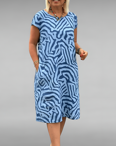 Isalie | Robe florale col rond
