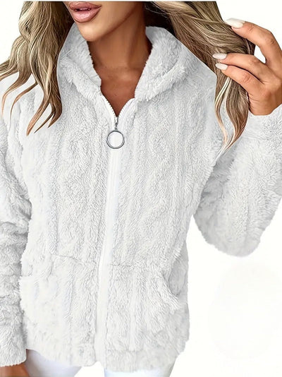 Léonie™ | Veste cocoon zippée