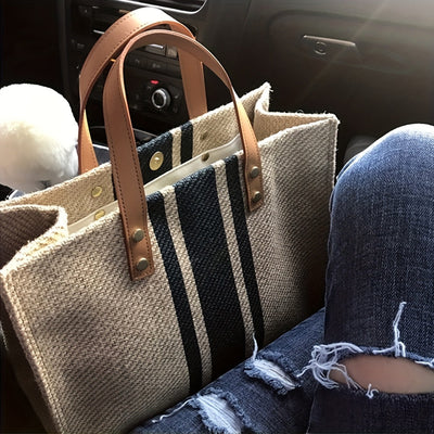 Sac cabas rayé