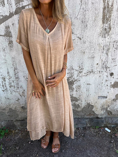 Laura™ | Robe ample à col en V