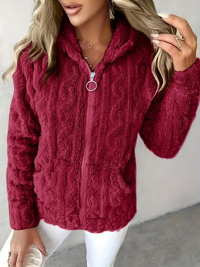 Léonie™ | Veste cocoon zippée