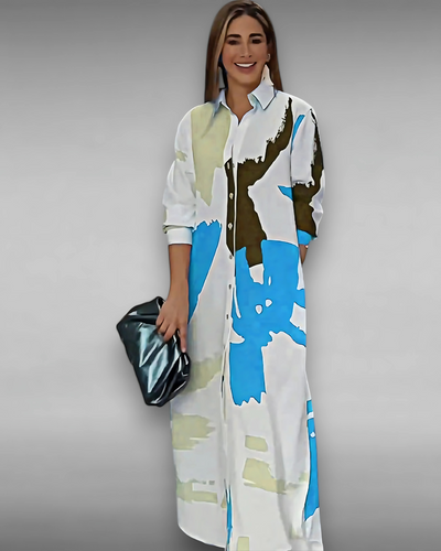 Isabelle™ | Longue robe à imprimé stylé