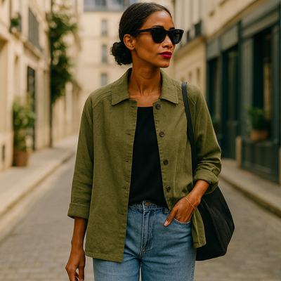 Ingrid™ | Veste Chemise Décontractée en Lin