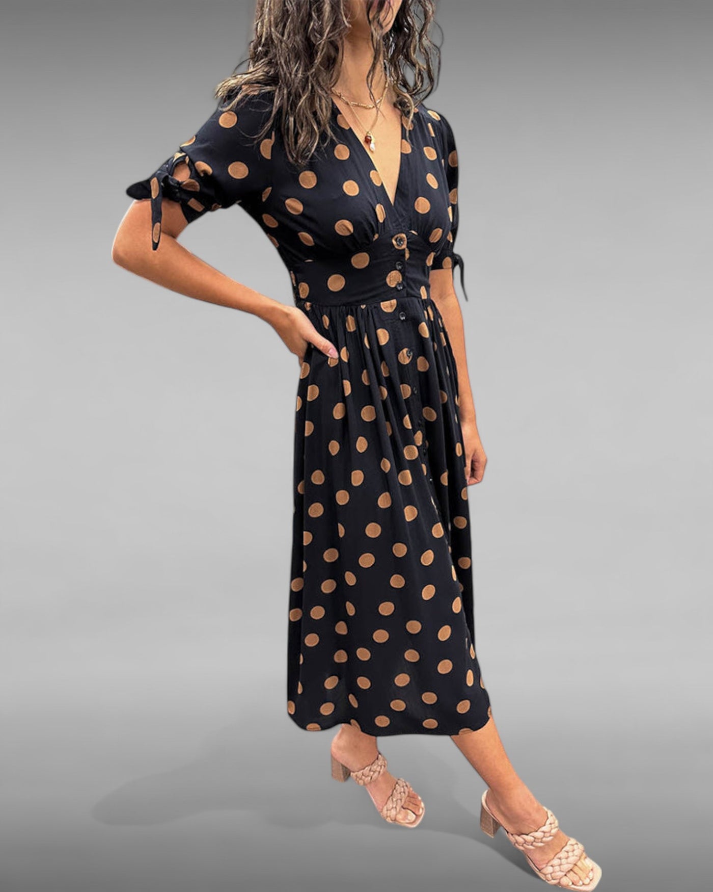 Aurélie | Robe Chic à Pois