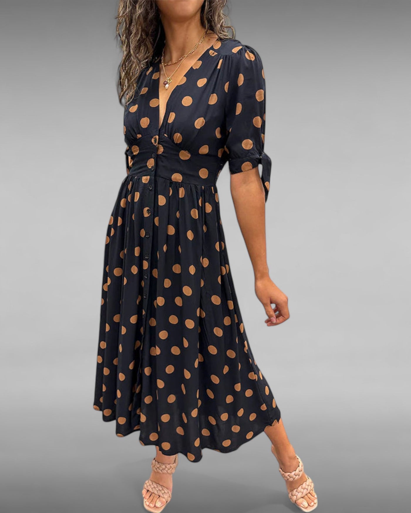 Aurélie | Robe Chic à Pois