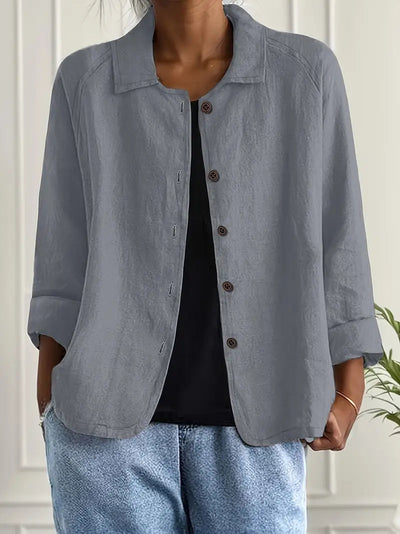 Ingrid™ | Veste Chemise Décontractée en Lin