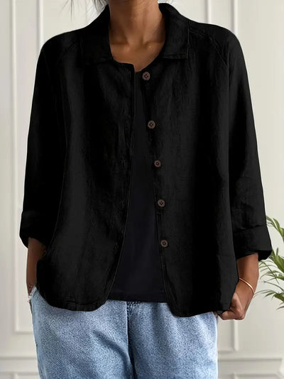 Ingrid™ | Veste Chemise Décontractée en Lin