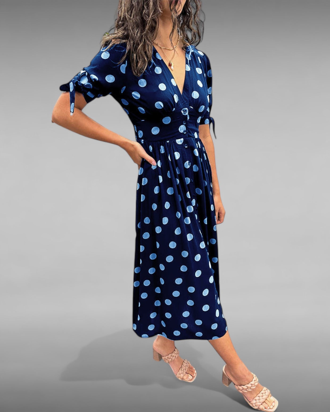 Aurélie | Robe Chic à Pois