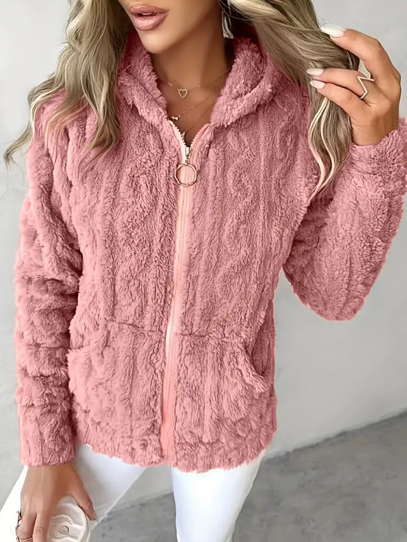 Léonie™ | Veste cocoon zippée