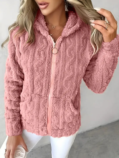 Léonie™ | Veste cocoon zippée