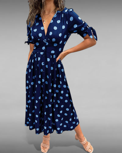 Aurélie | Robe Chic à Pois