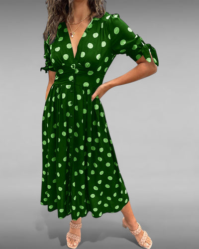 Aurélie | Robe Chic à Pois