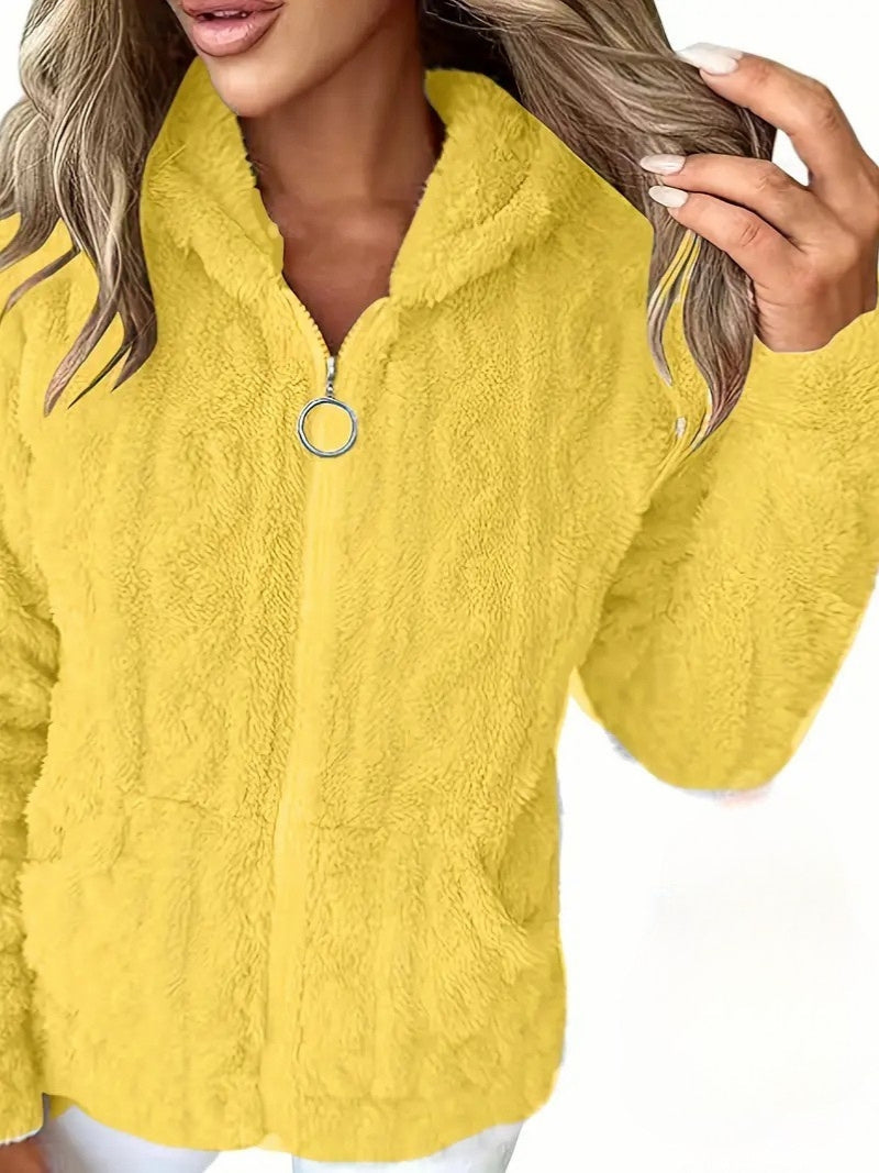 Léonie™ | Veste cocoon zippée