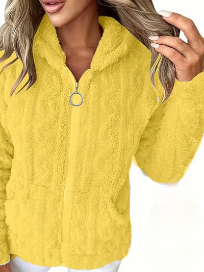 Léonie™ | Veste cocoon zippée