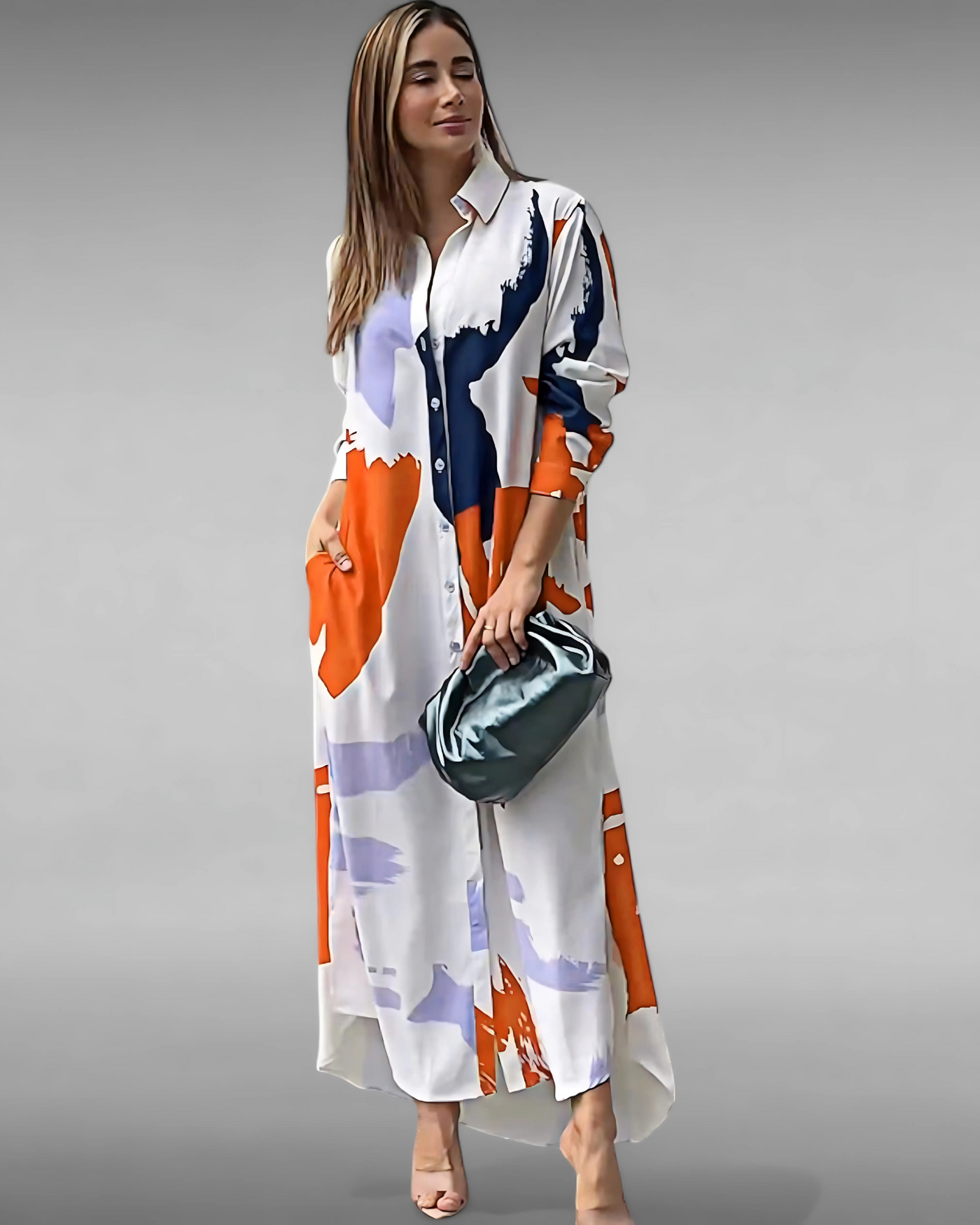 Isabelle™ | Longue robe à imprimé stylé