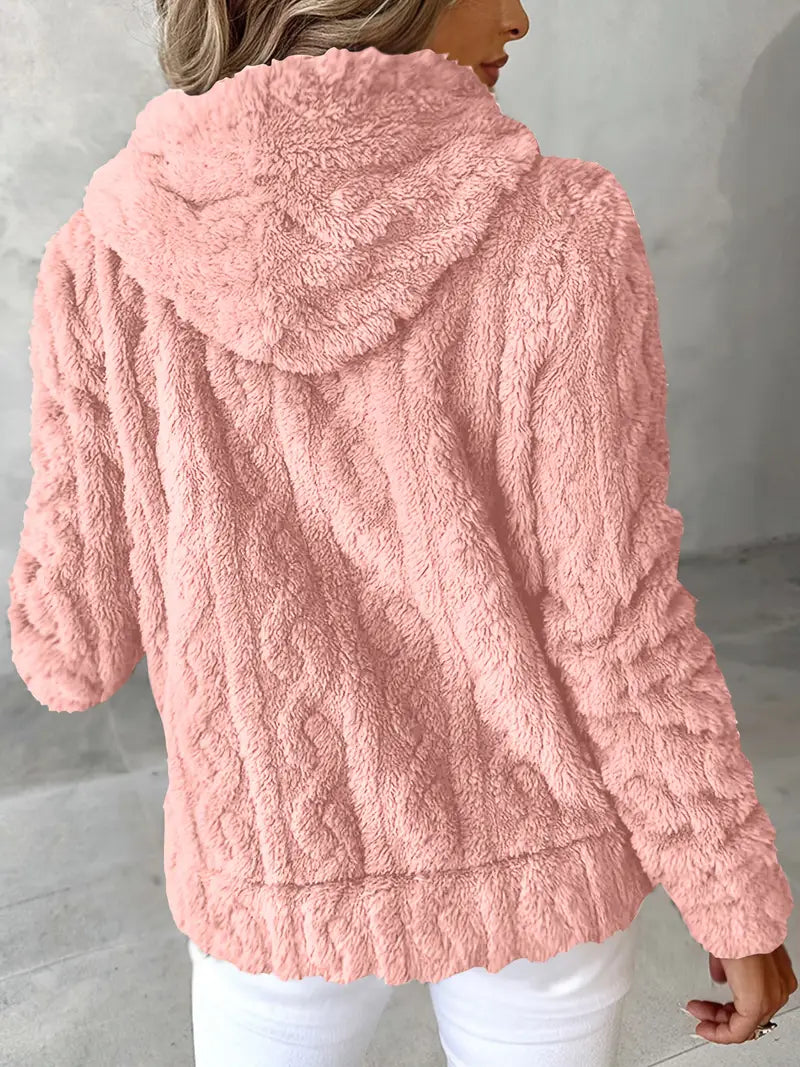 Léonie™ | Veste cocoon zippée