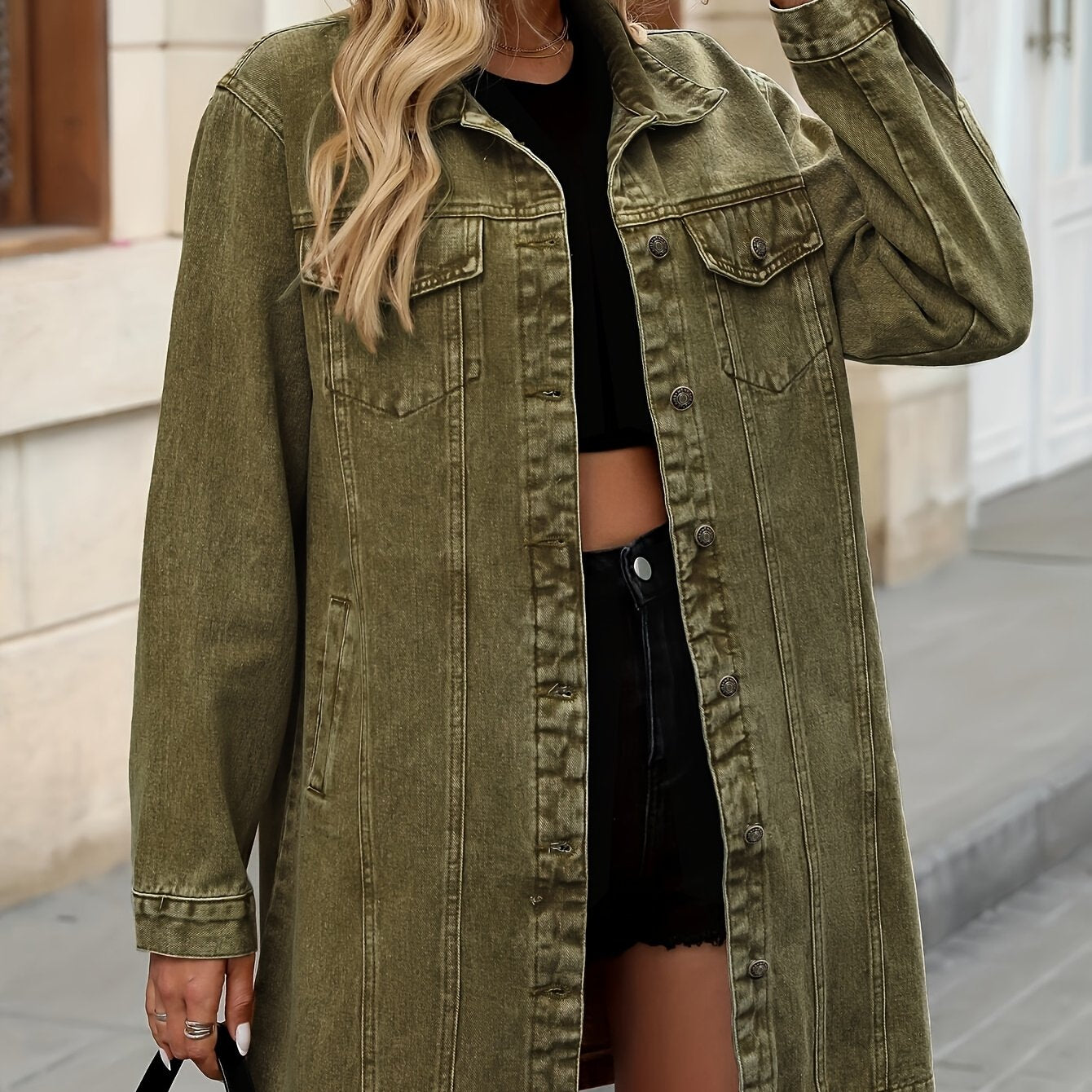Camille™ | Veste Denim Rétro Oversize