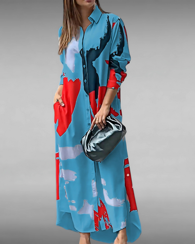 Isabelle™ | Longue robe à imprimé stylé
