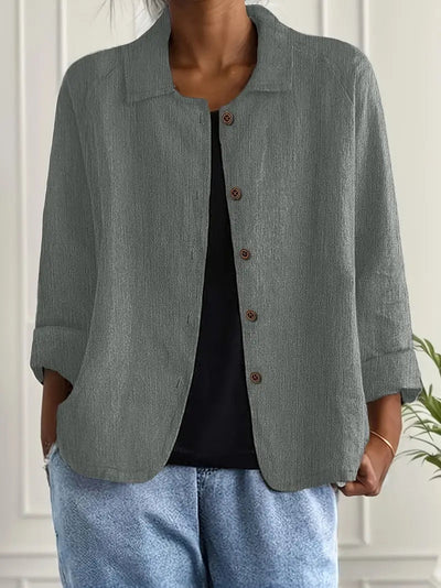 Ingrid™ | Veste Chemise Décontractée en Lin