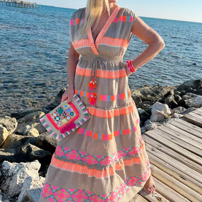 Esmee™ | Robe Longue Colorée d’Été