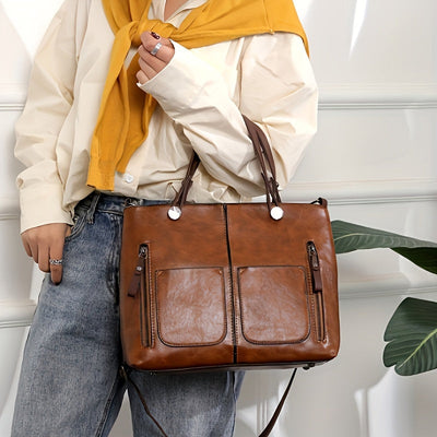 Sac cabas grande capacité style vintage