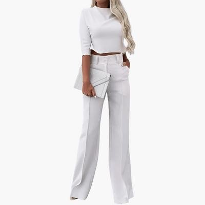 Cléa™ | Ensemble Crop Top Élégant