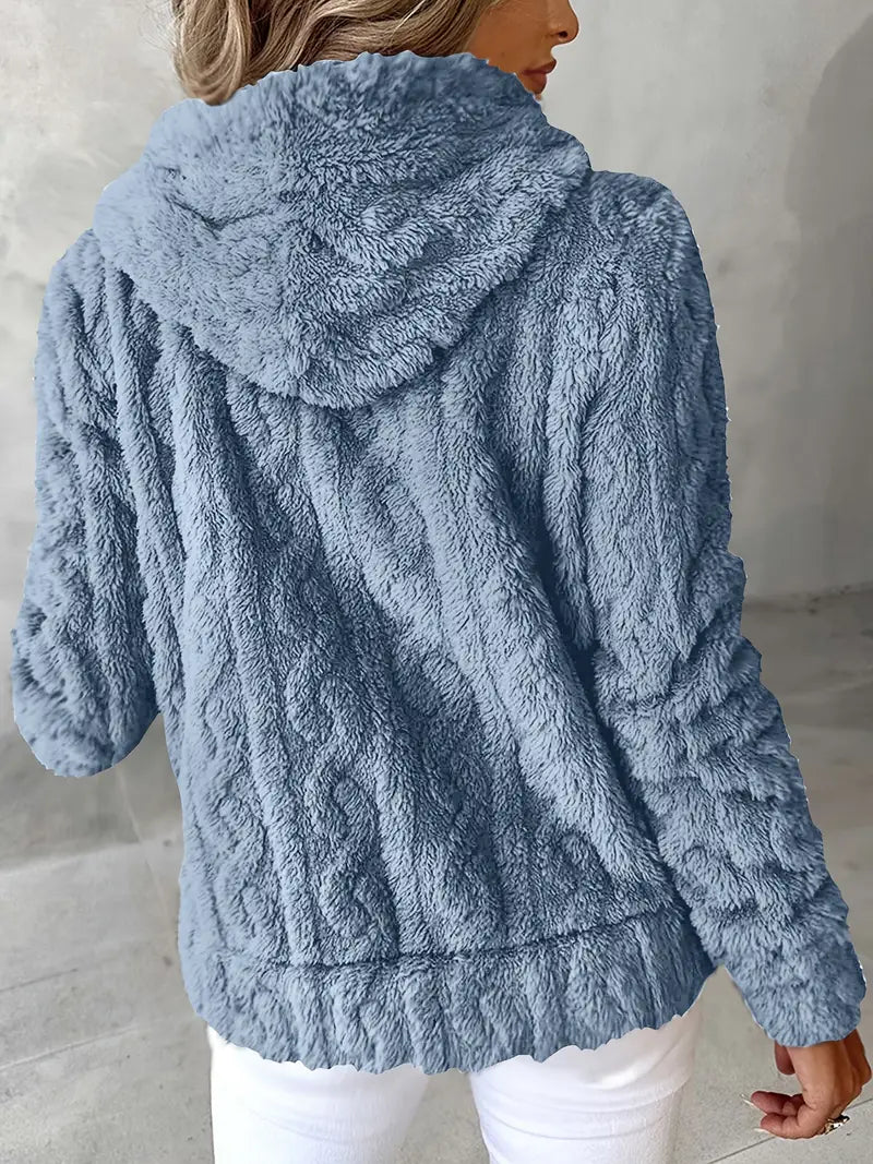 Léonie™ | Veste cocoon zippée