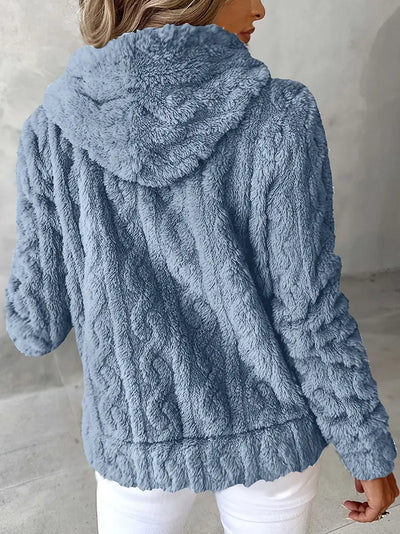 Léonie™ | Veste cocoon zippée