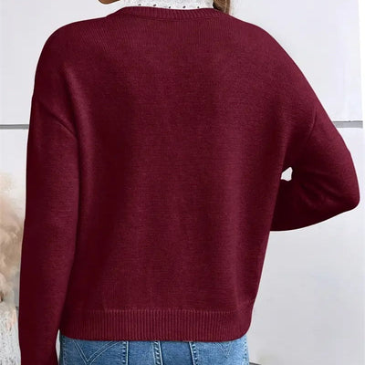 Aurélie™ | Pull col dentelle