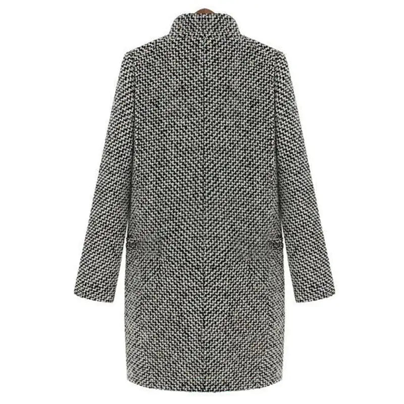 Colette™ | Manteau long à motif tissé