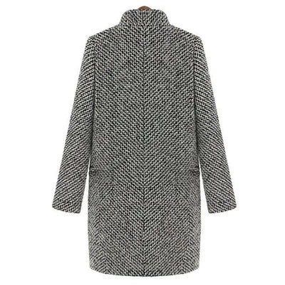 Colette™ | Manteau long à motif tissé
