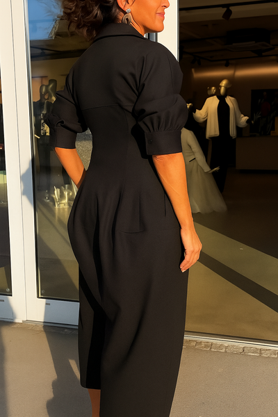 Celine™ | Robe d’été noire
