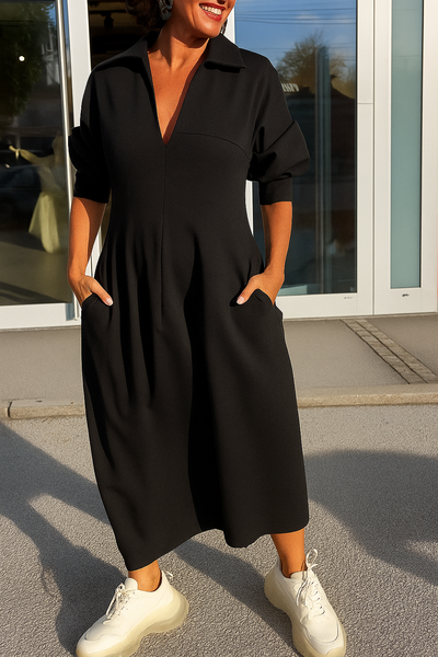 Celine™ | Robe d’été noire