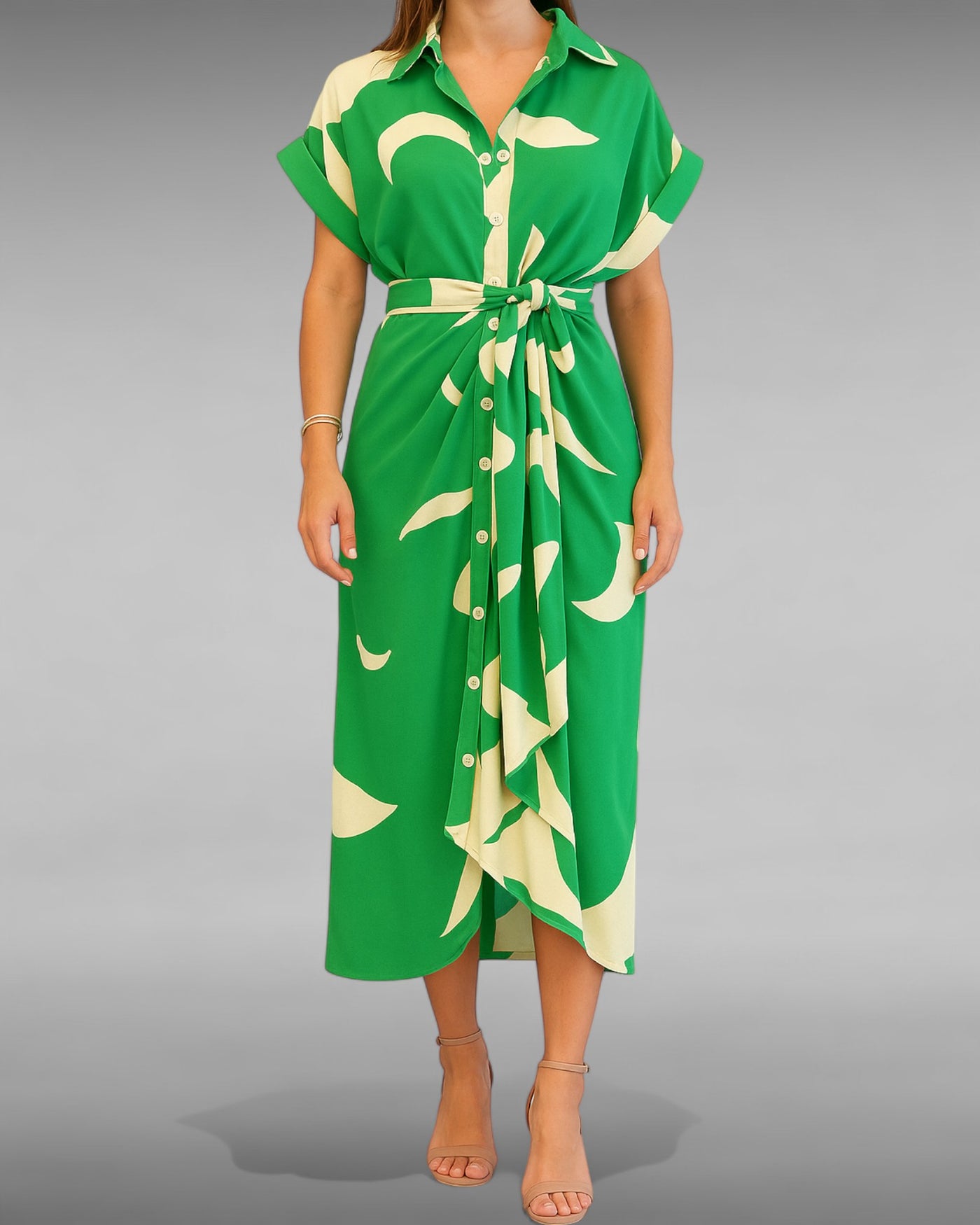 Maëva | Robe drapée estivale