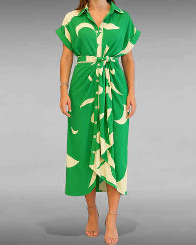 Maëva | Robe drapée estivale