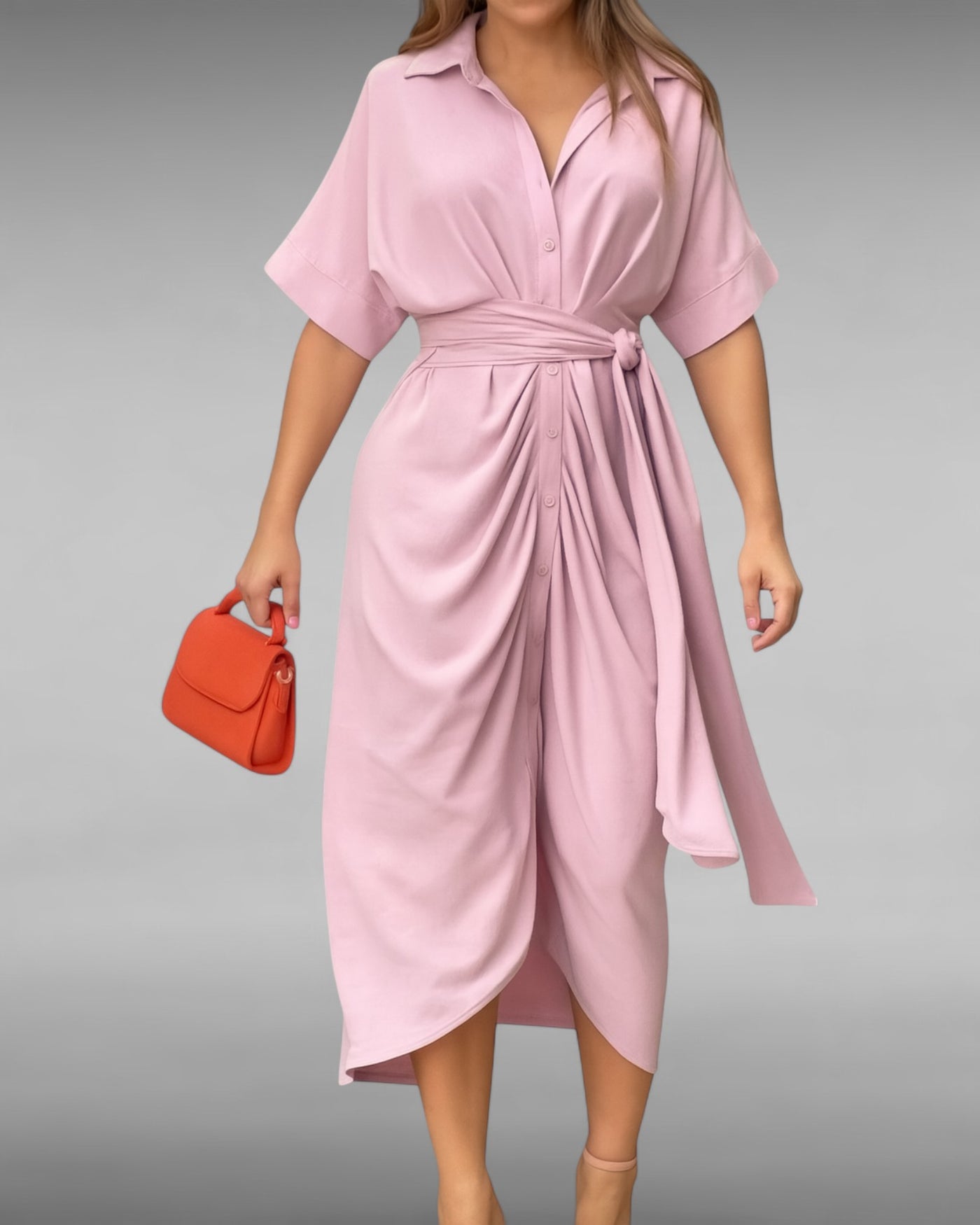 Maëva | Robe drapée estivale