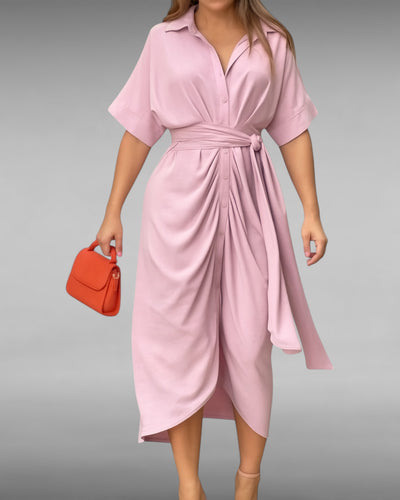 Maëva | Robe drapée estivale