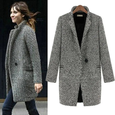Colette™ | Manteau long à motif tissé